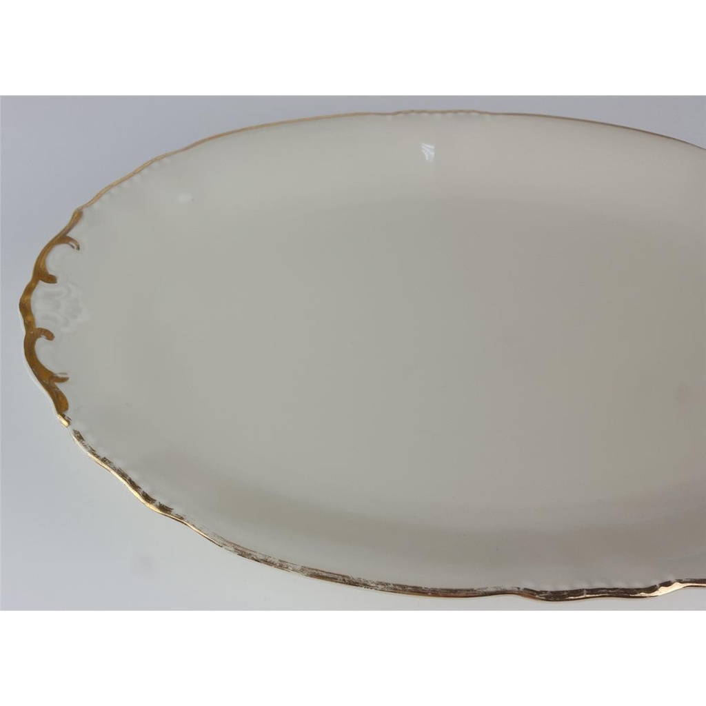 [458138631] Speiseplatte Fleischplatte Goldrand Bavaria 30 cm gebraucht - akzeptabel Bild 5