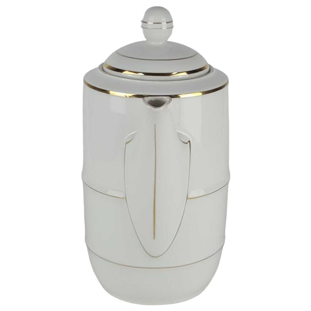 [458138633] Kaffeetasse Kaffeekanne Goldrand 2 L Mitterteich Weiß Bavaria gebraucht - akzeptabel Bild 2