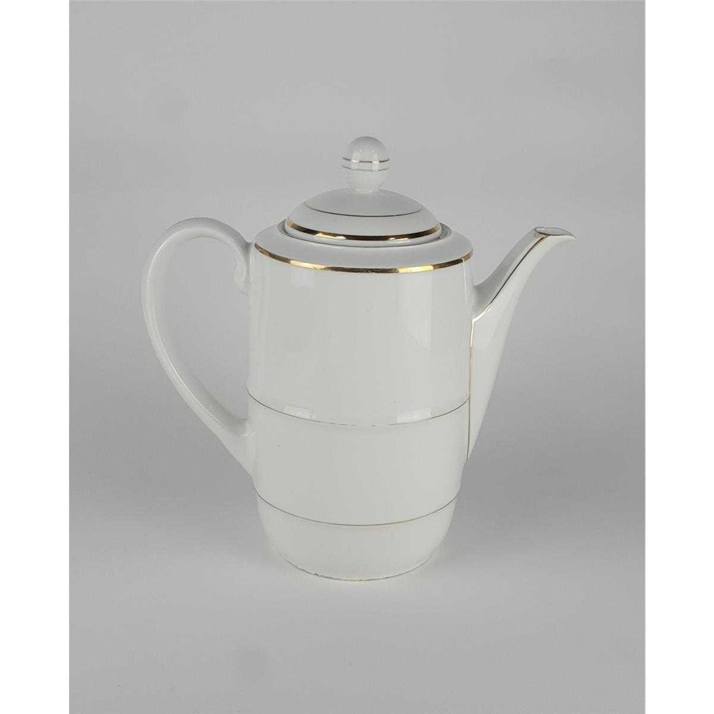 [458138633] Kaffeetasse Kaffeekanne Goldrand 2 L Mitterteich Weiß Bavaria gebraucht - akzeptabel Bild 3