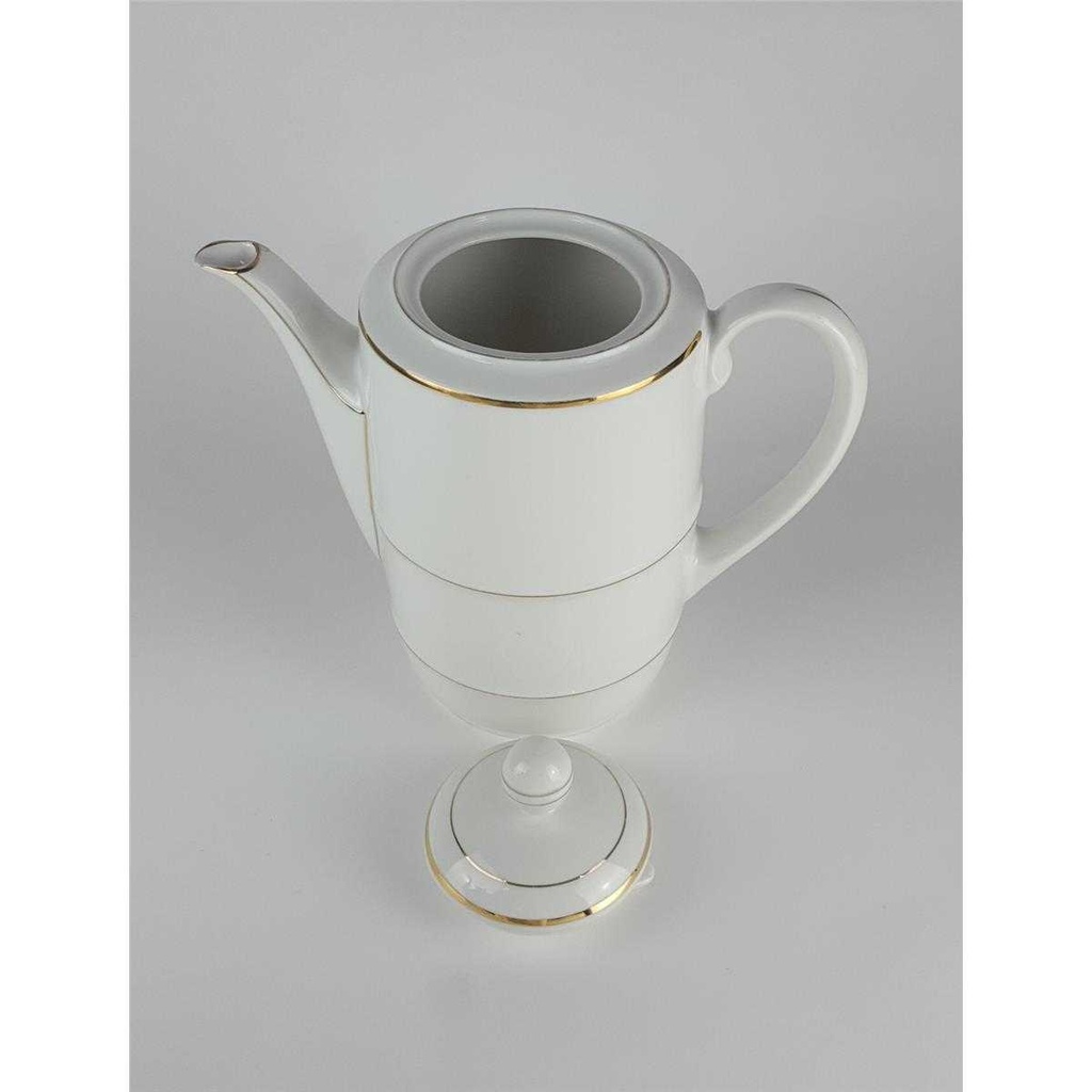 [458138633] Kaffeetasse Kaffeekanne Goldrand 2 L Mitterteich Weiß Bavaria gebraucht - akzeptabel Bild 5