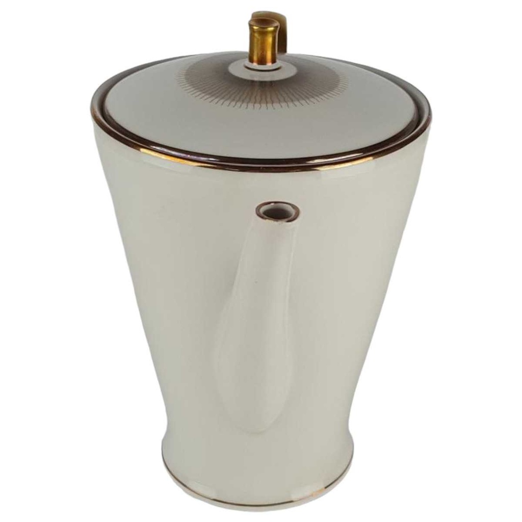 [458138635] Kaffeekanne Goldrand 1,4 L Jaeger & Co PMR Elfenbein Beige gebraucht - gut Bild 2
