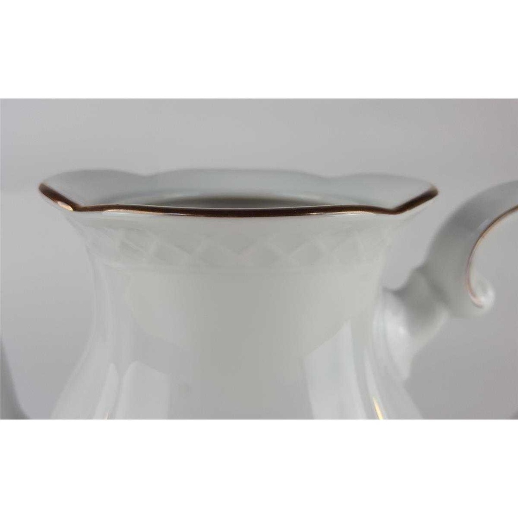 [458138636] Kaffeekanne Goldrand 2 L Schirnding Bavaria Weiß gebraucht - gut Bild 7