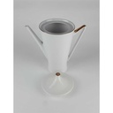 [458138646] Kaffeekanne Goldrand 1,6 L Kaiser Porzellan Alka Kunst Weiß Bavaria gebraucht - gut Bild 5