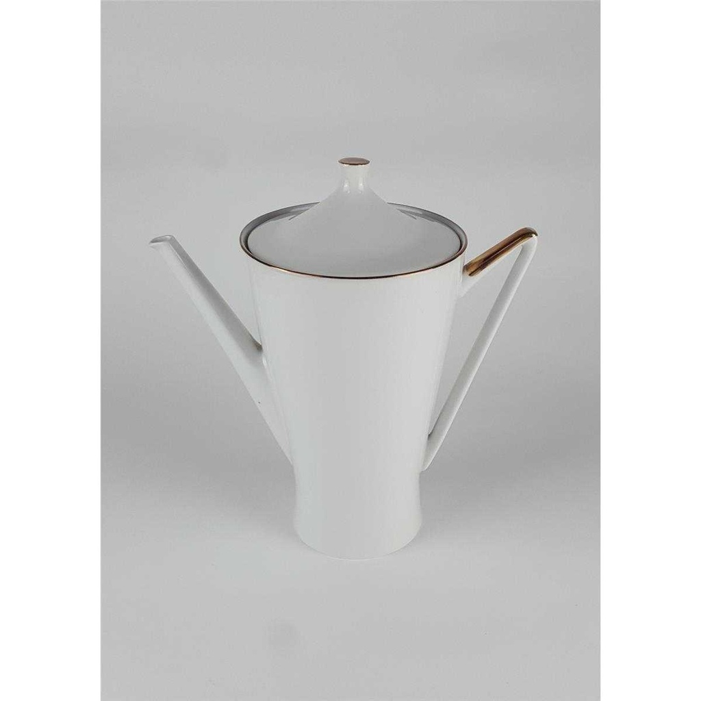 [458138646] Kaffeekanne Goldrand 1,6 L Kaiser Porzellan Alka Kunst Weiß Bavaria gebraucht - gut Bild 6