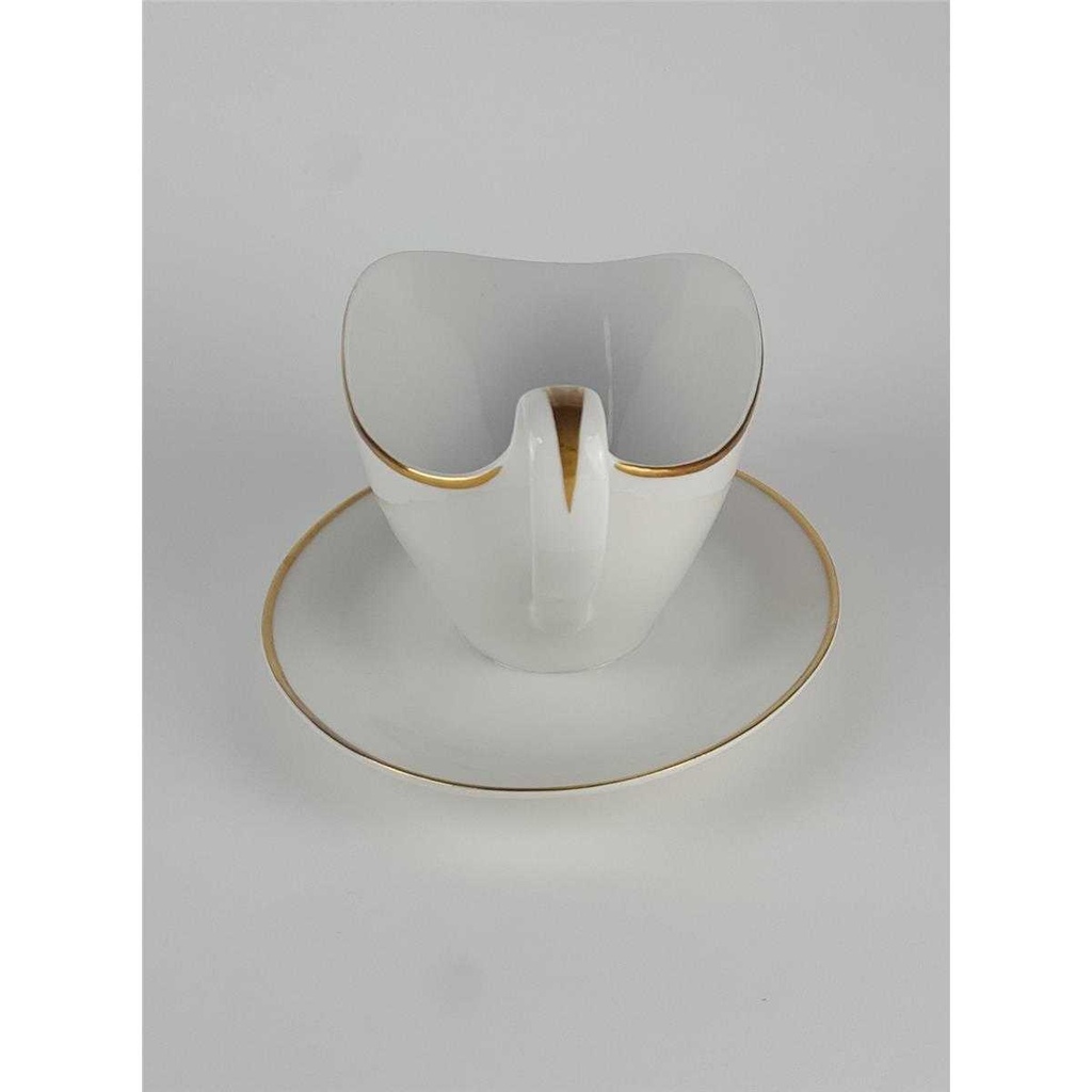 [458138647] Sauciere Goldrand 1tlg Mitterteich Form 7106 weiß mit Bavaria gebraucht - gut Bild 3