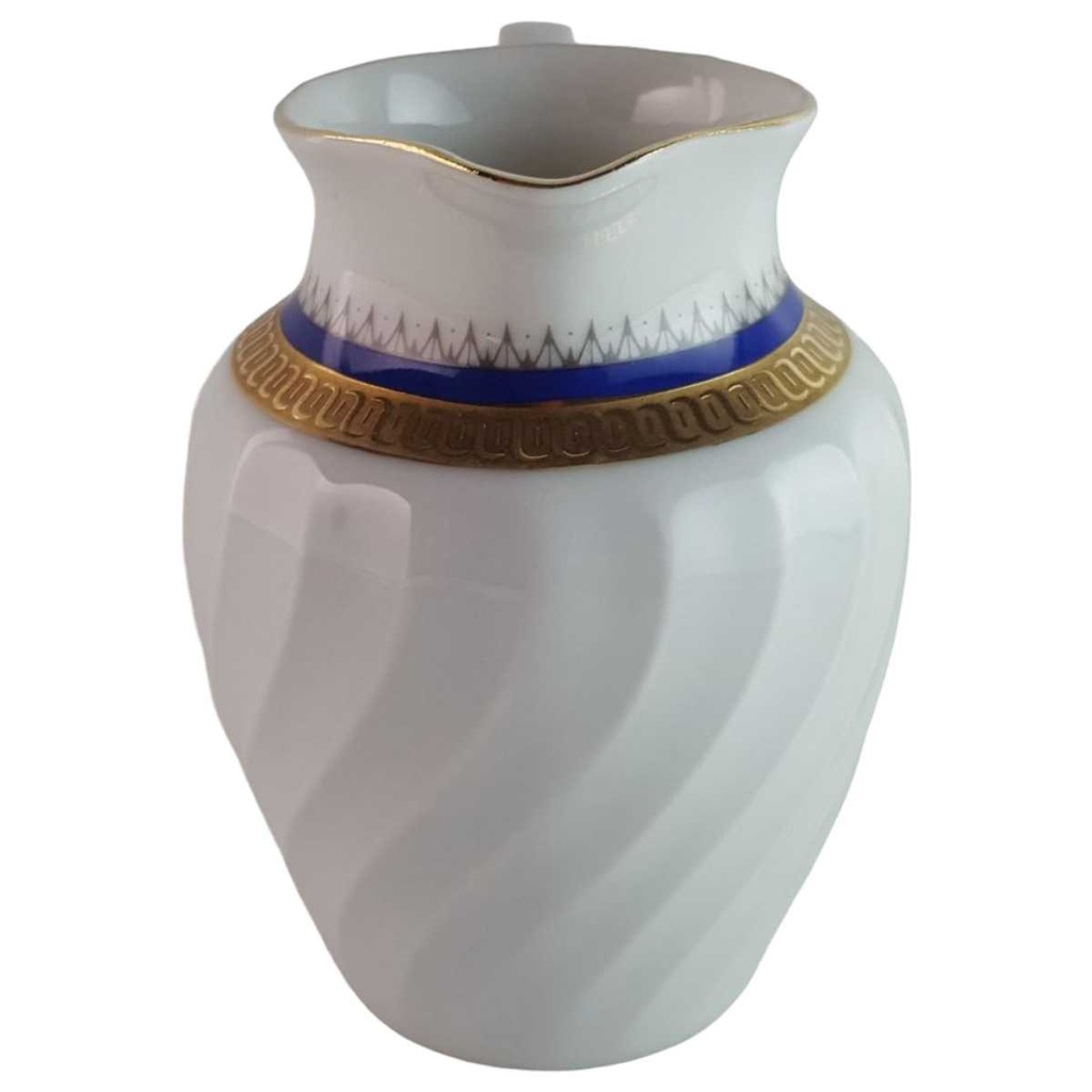 [45813865] Milchkännchen Goldrand Bareuther Waldsassen Reliefdekor blau gebraucht - gut Bild 2