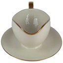 [458138657] Sauciere Goldrand Bavaria Germany Elfenbein Porzellan Beige gebraucht - gut Bild 2