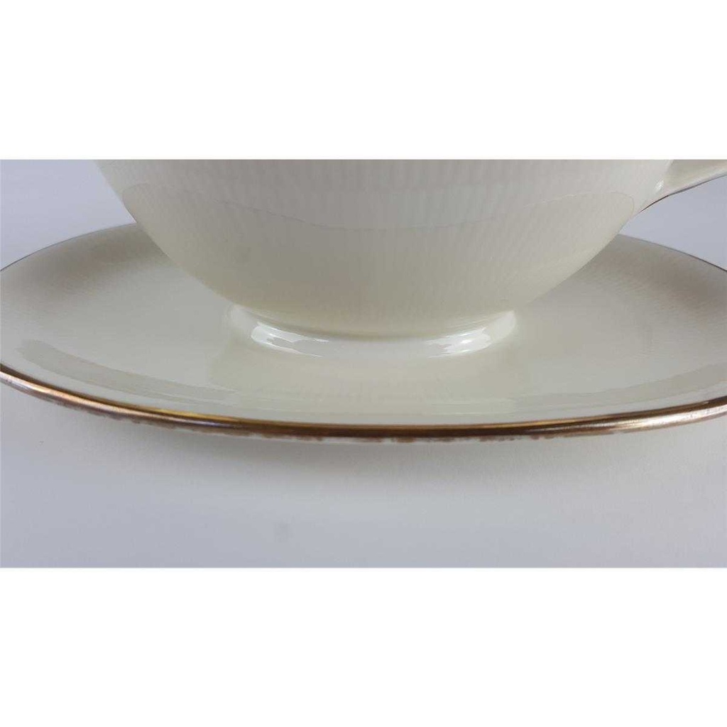 [458138658] Sauciere Goldrand Schumann Bavaria Einzelteile Elfenbein Beige gebraucht - gut Bild 6
