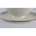 [458138658] Sauciere Goldrand Schumann Bavaria Einzelteile Elfenbein Beige gebraucht - gut Bild 6
