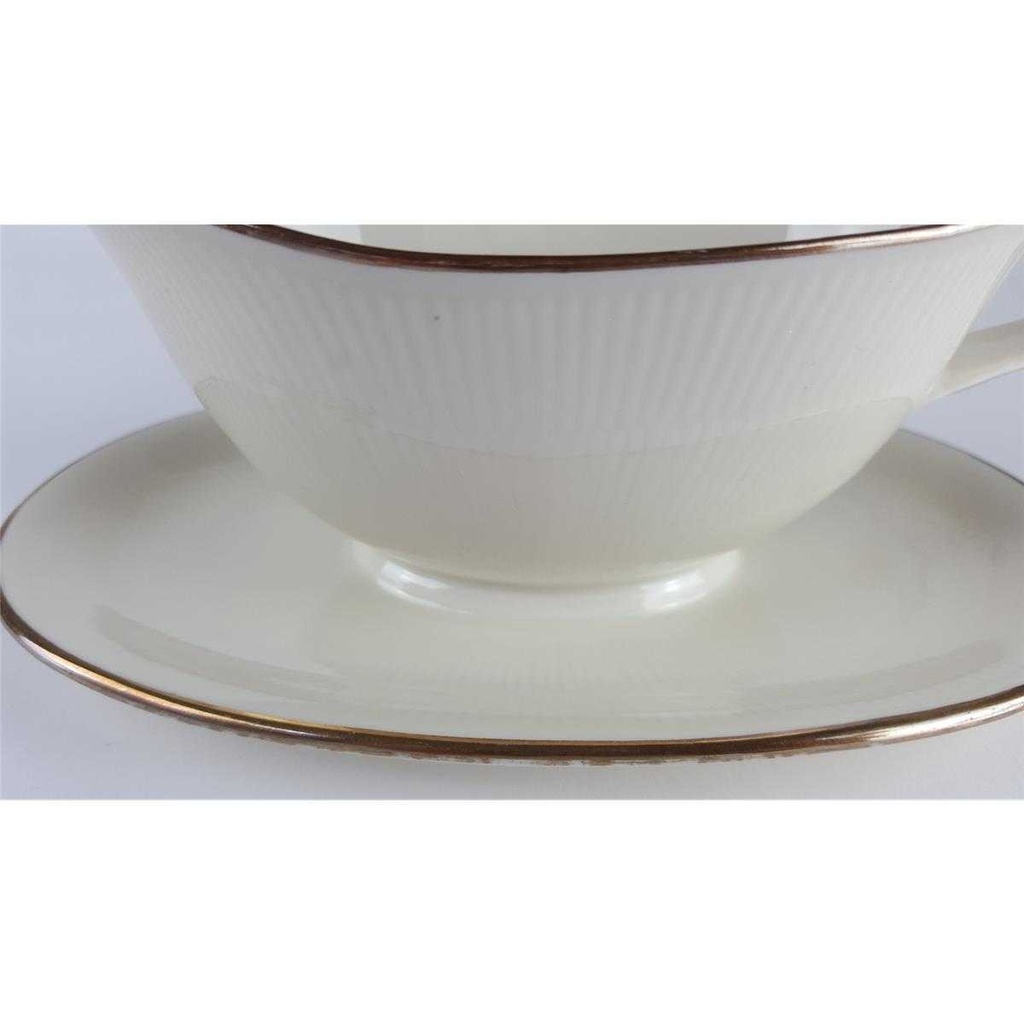 [458138658] Sauciere Goldrand Schumann Bavaria Einzelteile Elfenbein Beige gebraucht - gut Bild 7
