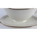 [458138658] Sauciere Goldrand Schumann Bavaria Einzelteile Elfenbein Beige gebraucht - gut Bild 7