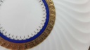[45813866] Untertasse für Kaffee Goldrand 14,2 cm Bareuther Waldsassen Reliefdekor blau gebraucht - akzeptabel Bild 5