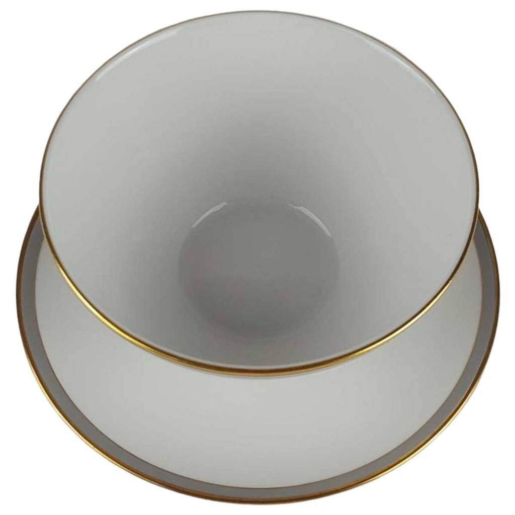 [458138660] Sauciere Goldrand 1tlg Edelstein Bavaria Grauband 21499 gebraucht - gut Bild 2