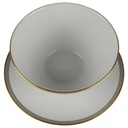 [458138660] Sauciere Goldrand 1tlg Edelstein Bavaria Grauband 21499 gebraucht - gut Bild 2