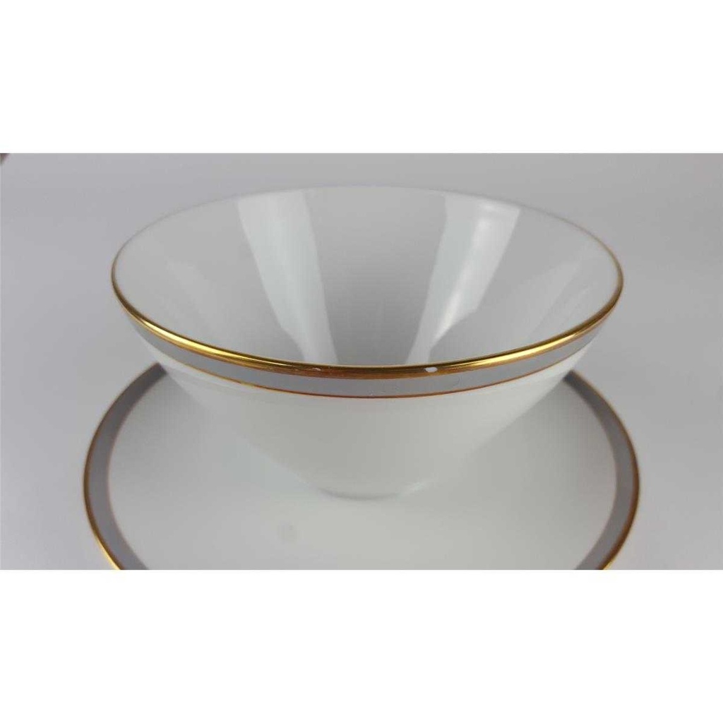 [458138660] Sauciere Goldrand 1tlg Edelstein Bavaria Grauband 21499 gebraucht - gut Bild 4