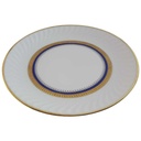 [45813867] Kuchenteller Dessertteller Frühstücksteller Goldrand 19,2 cm Bareuther Waldsassen Reliefdekor blau gebraucht - gut Bild 2