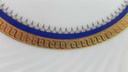 [45813867] Kuchenteller Dessertteller Frühstücksteller Goldrand 19,2 cm Bareuther Waldsassen Reliefdekor blau gebraucht - gut Bild 8
