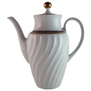 [45813869] Kaffeekanne Kanne Goldrand 1,3 L Bareuther Waldsassen Reliefdekor blau gebraucht - gut Bild 2