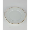 [458138744] Tortenplatte Goldrand Bavaria 26 cm Jaeger & Co Weiß gebraucht - gut Bild 2