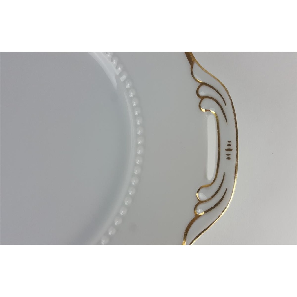 [458138744] Tortenplatte Goldrand Bavaria 26 cm Jaeger & Co Weiß gebraucht - gut Bild 5