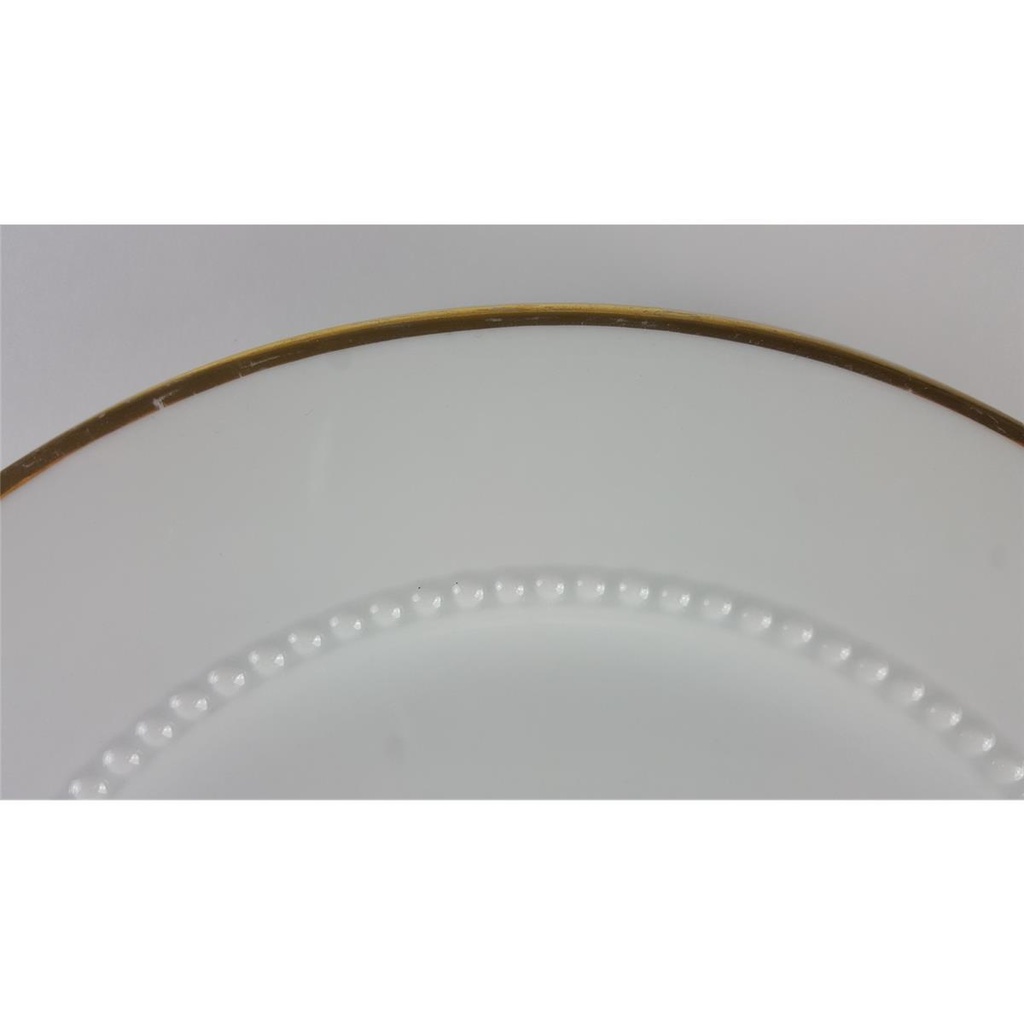 [458138744] Tortenplatte Goldrand Bavaria 26 cm Jaeger & Co Weiß gebraucht - gut Bild 6