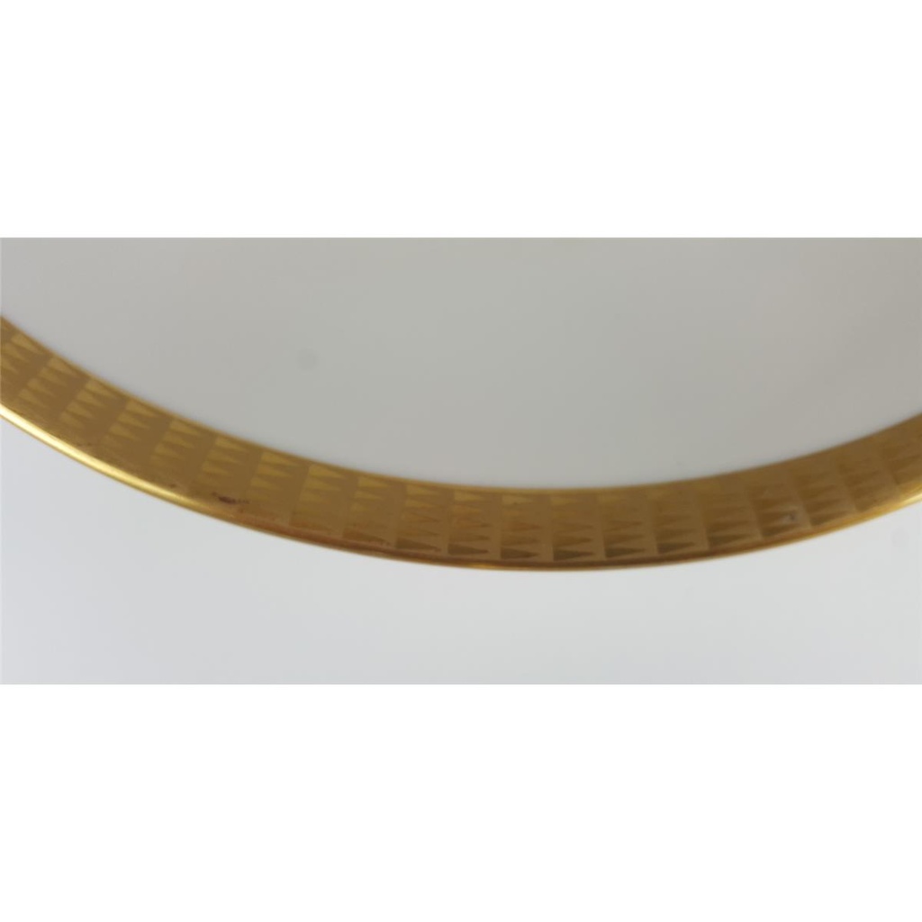 [458138746] Tortenplatte Goldrand Bavaria 25,9 cm Seltmann Vohenstrauß Weiß gebraucht - gut Bild 5