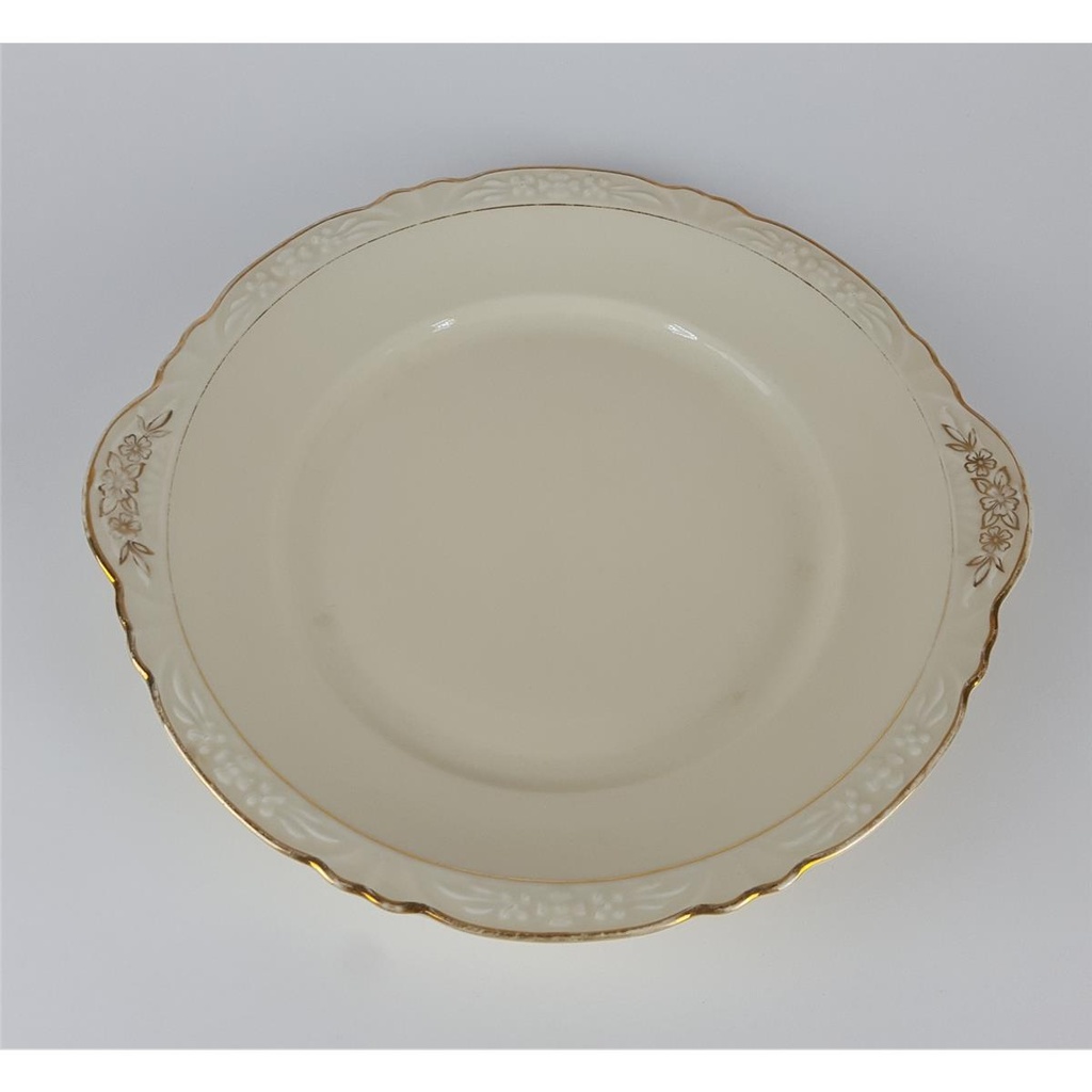 [458138754] Tortenplatte Goldrand Bavaria 27,2 cm Winterling Elfenbein gebraucht - gut Bild 7