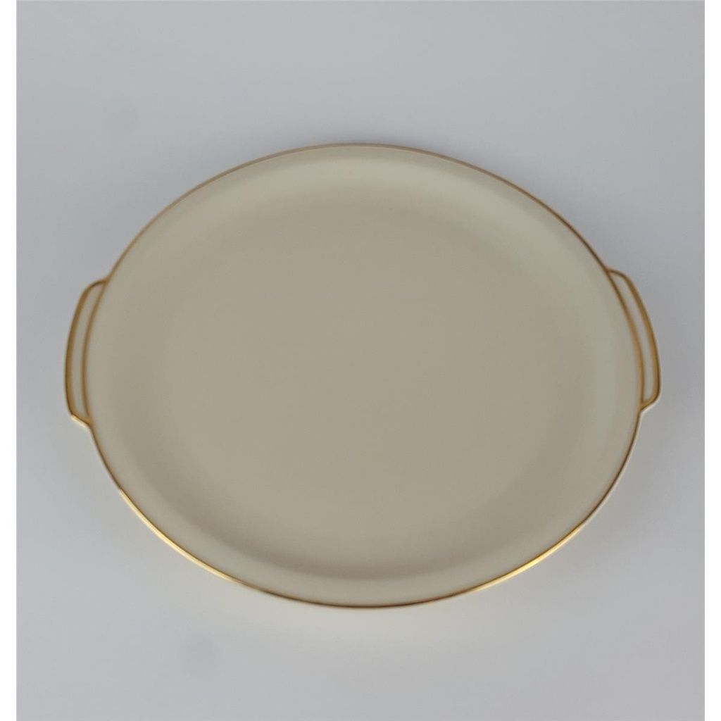 [458138756] Tortenplatte Kuchenplatte Goldrand Bavaria Selb 30 cm Hutschenreuther gebraucht - gut Bild 3