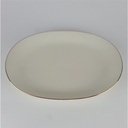 [2119033] Fleischplatte Steakplatte Goldrand Bavaria 30 cm Bareuther gebraucht - gut Bild 3