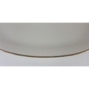 [2119034] Steakplatte Goldrand Bavaria 31x19 cm Porzellan Elfenbein gebraucht - gut Bild 5