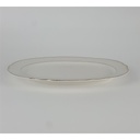 [458138765] Steakplatte Goldrand Selb 28x19 cm Hutschenreuther gebraucht - akzeptabel Bild 2