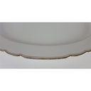 [458138765] Steakplatte Goldrand Selb 28x19 cm Hutschenreuther gebraucht - akzeptabel Bild 4