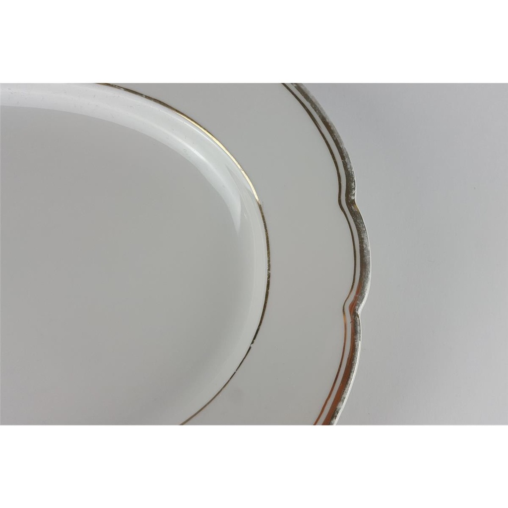 [458138765] Steakplatte Goldrand Selb 28x19 cm Hutschenreuther gebraucht - akzeptabel Bild 5