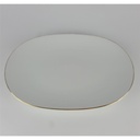 [458138766] Porzellan Goldrand Beilagenplatte Fleischplatte 33,2x22,7 cm Bild 3