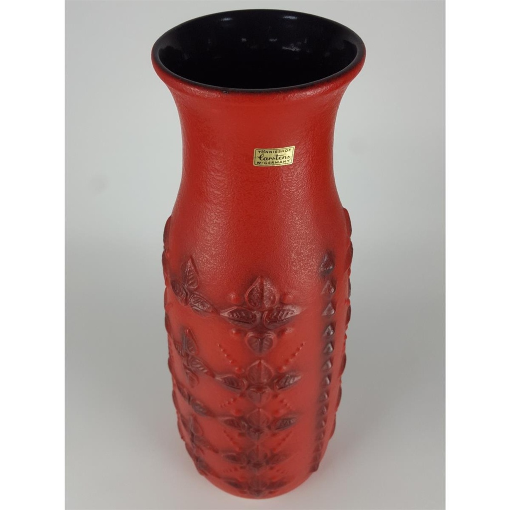 [458138778] Blumenvase Bodenvase 50,5 cm Carstens Tönnieshof Rot W.Germany Germany gebraucht - sehr gut Bild 2