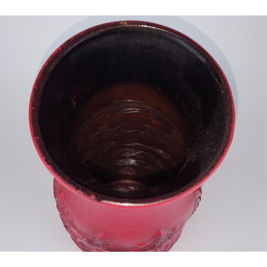 [458138778] Blumenvase Bodenvase 50,5 cm Carstens Tönnieshof Rot W.Germany Germany gebraucht - sehr gut Bild 5