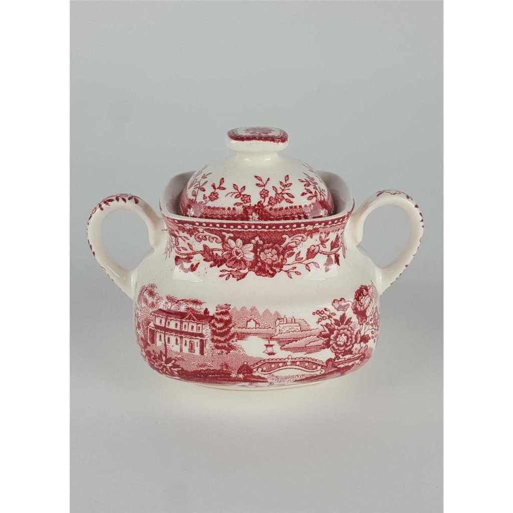 [458138795] Zuckerdose Alfred Meakin Tonquin Rot gebraucht - gut Bild 3