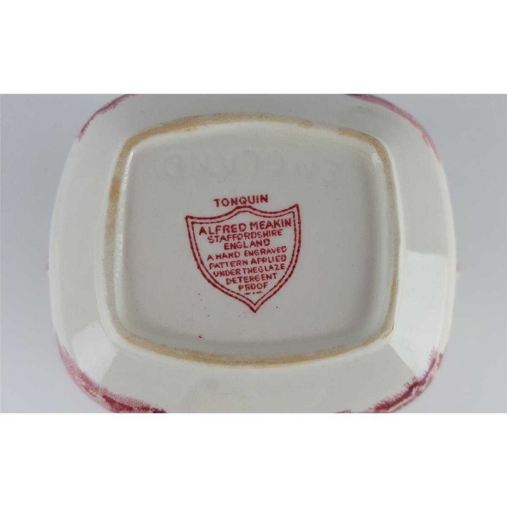 [458138795] Zuckerdose Alfred Meakin Tonquin Rot gebraucht - gut Bild 6