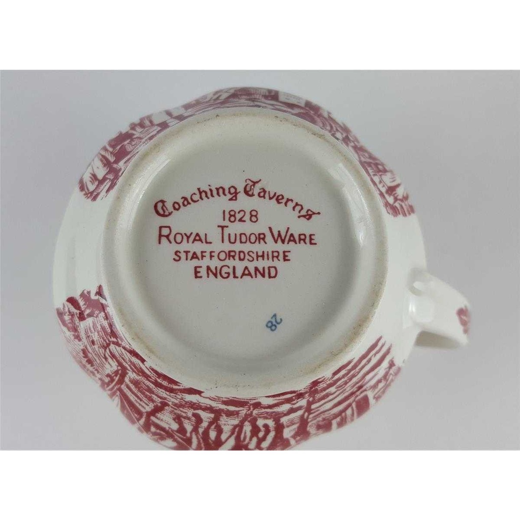 [458138796] Milchkännchen 0,2 L Royal Tudor Coaching Taverns Rot gebraucht - gut Bild 6
