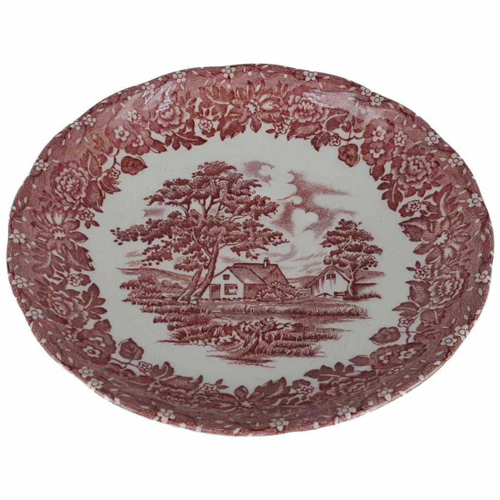[458138797] Untertasse für Kaffee 14 cm Grindley Country Style Rot gebraucht - gut Bild 2