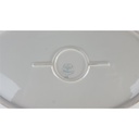 [2119036] Steakplatte Goldrand Bavaria 32x21 cm Porzellan Elfenbein gebraucht - gut Bild 6