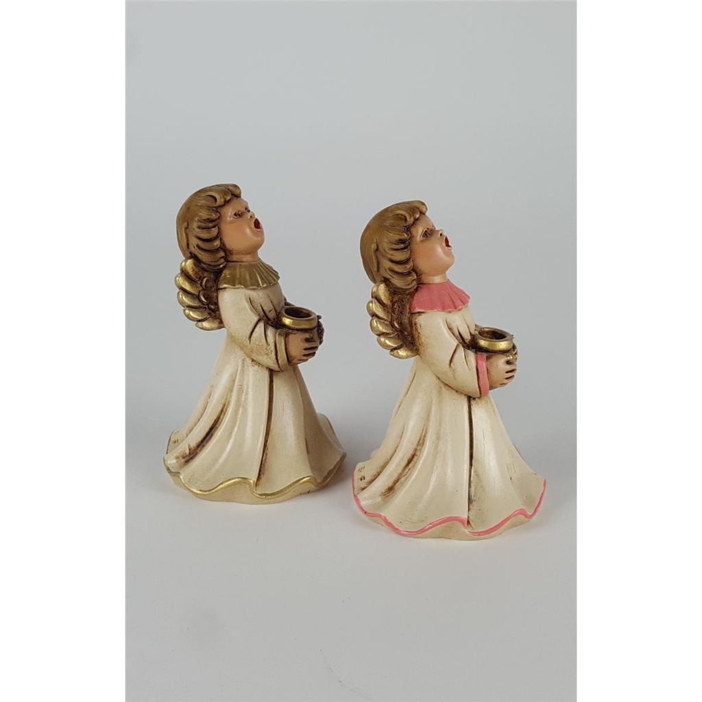 [2119039] 2er Set Figur Kerzenständer Dekofigur Weihnachtsdeko Engelfigur Weihnachten gebraucht - gut Bild 2