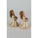 [2119039] 2er Set Figur Kerzenständer Dekofigur Weihnachtsdeko Engelfigur Weihnachten gebraucht - gut Bild 2