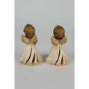 [2119039] 2er Set Figur Kerzenständer Dekofigur Weihnachtsdeko Engelfigur Weihnachten gebraucht - gut Bild 3