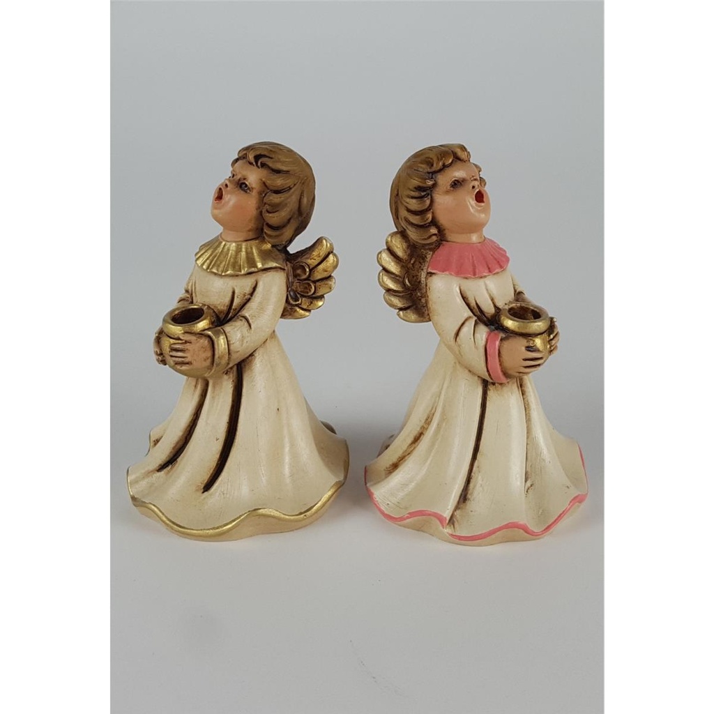 [2119039] 2er Set Figur Kerzenständer Dekofigur Weihnachtsdeko Engelfigur Weihnachten gebraucht - gut Bild 5