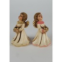 [2119039] 2er Set Figur Kerzenständer Dekofigur Weihnachtsdeko Engelfigur Weihnachten gebraucht - gut Bild 5