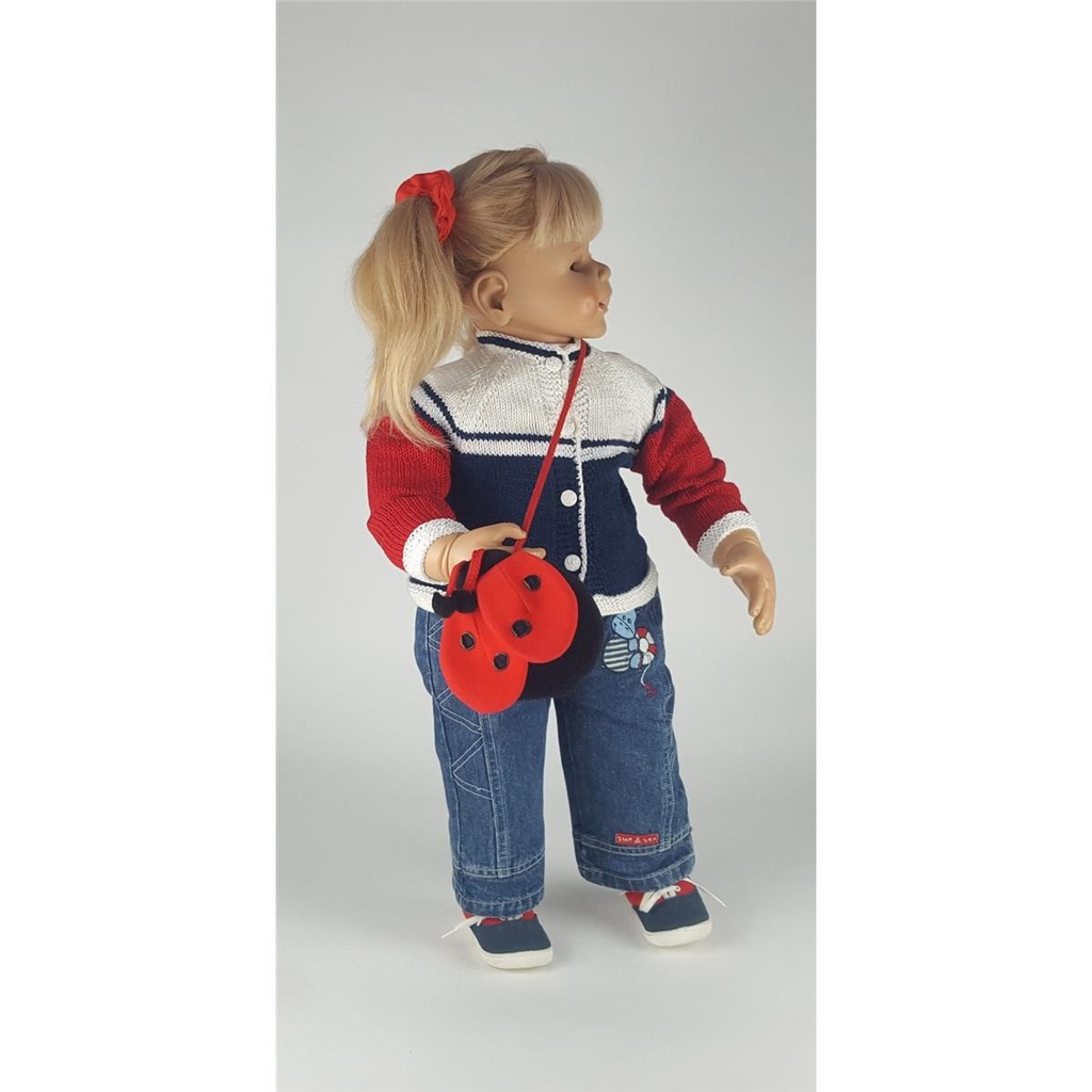 [458138882] Künstlerpuppe 73 cm Evelyn Leman gebraucht - sehr gut Bild 2