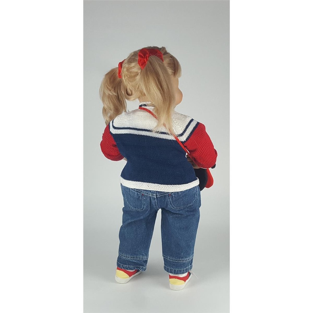 [458138882] Künstlerpuppe 73 cm Evelyn Leman gebraucht - sehr gut Bild 3