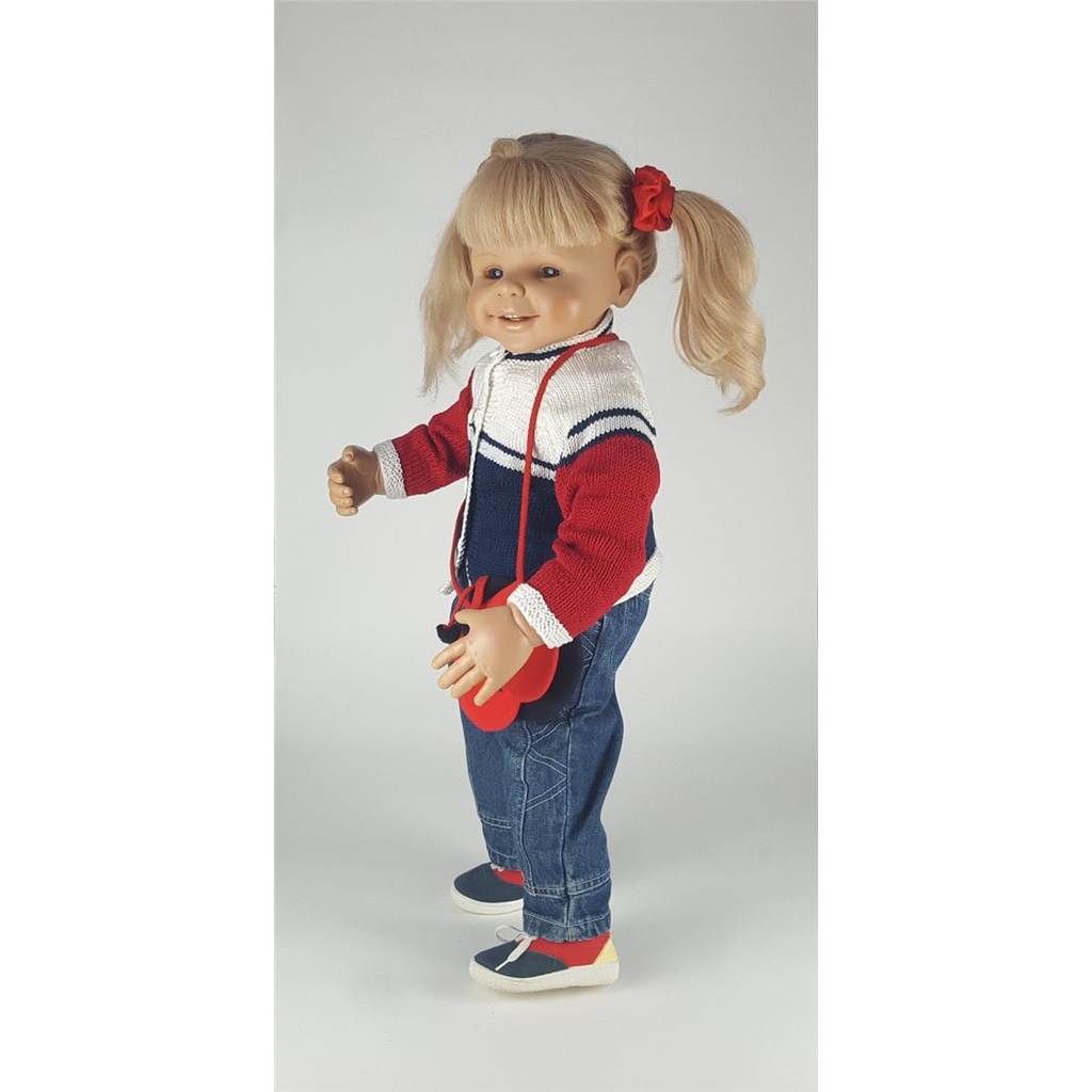 [458138882] Künstlerpuppe 73 cm Evelyn Leman gebraucht - sehr gut Bild 4