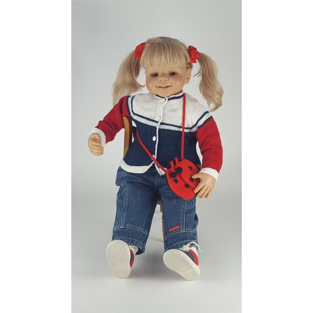 [458138882] Künstlerpuppe 73 cm Evelyn Leman gebraucht - sehr gut Bild 5